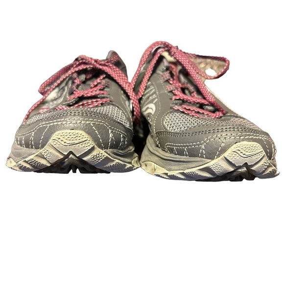 Saucony Excursion TR9 Gray Red Trail Running Outdoor Sneaker Shoes Womens 7.5 - Picture 9 of 16